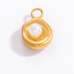 Gold color / 1 Piece Luxurious Series Retro Stainless Steel Gold Color DIY Women's Pendants Picture9