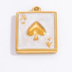 Gold color / 1 Piece Luxurious Series Retro Stainless Steel Gold Color DIY Women's Pendants Picture12