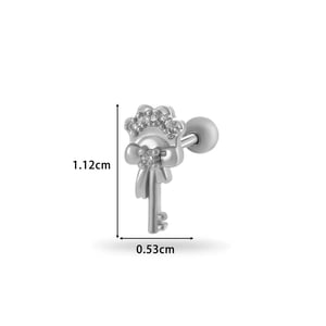 Boucles d'oreilles à tige en acier titane et zircon pour femme, série simple, classique, nœud papillon, clé h5 