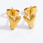 Gold color / 1 Pair Simple Series All-Match Letter Y Stainless Steel Gold Color Women's Stud Earrings Picture23