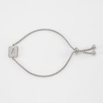 Silver color / 1 Piece Minimalist Series Daily Letter A Stainless Steel Silver Color Women's Chain Bracelets Picture27