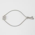 Silver color / 1 Piece Minimalist Series Daily Letter D Stainless Steel Silver Color Women's Chain Bracelets Picture30