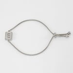 Silver color / 1 Piece Minimalist Series Daily Letter E Stainless Steel Silver Color Women's Chain Bracelets Picture31