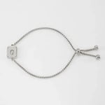 Silver color / 1 Piece Minimalist Series Daily Letter Q Stainless Steel Silver Color Women's Chain Bracelets Picture43