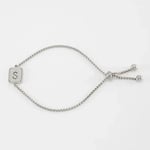 Silver color / 1 Piece Minimalist Series Daily Letter S Stainless Steel Silver Color Women's Chain Bracelets Picture45