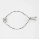 Silver color / 1 Piece Minimalist Series Daily Letter U Stainless Steel Silver Color Women's Chain Bracelets Picture47