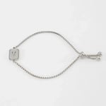 Silver color / 1 Piece Minimalist Series Daily Letter V Stainless Steel Silver Color Women's Chain Bracelets Picture48