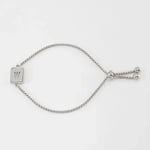 Silver color / 1 Piece Minimalist Series Daily Letter W Stainless Steel Silver Color Women's Chain Bracelets Picture49