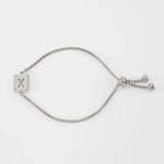 Silver color / 1 Piece Minimalist Series Daily Letter X Stainless Steel Silver Color Women's Chain Bracelets Picture50