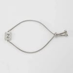 Silver color / 1 Piece Minimalist Series Daily Letter Z Stainless Steel Silver Color Women's Chain Bracelets Picture52