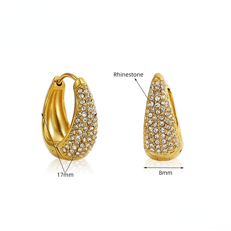 1 Pair Simple Series Daily Women's Hoop Earrings