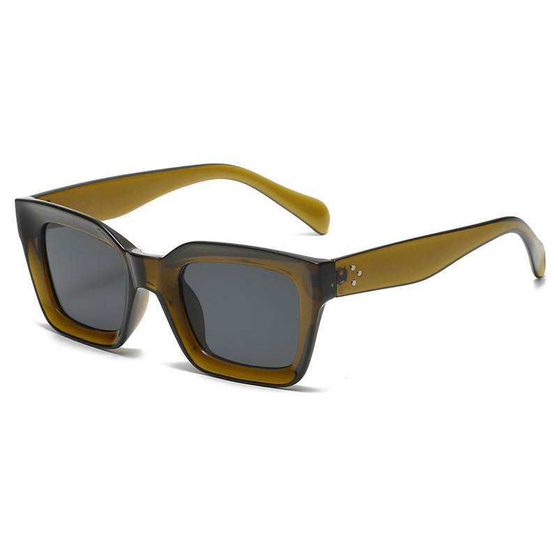 1 pair of simple - style daily color - block women's sunglasses