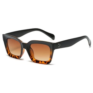 1 Paar einfache, stylische Damen-Sonnenbrille mit Farbverlauf und Blockfarben für den Alltag h5 