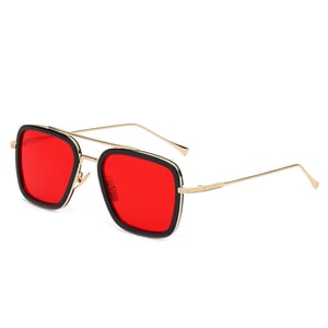 1 par de gafas de sol de aleación de colores mixtos sólidos de uso diario de la serie Vintage para mujer h5 