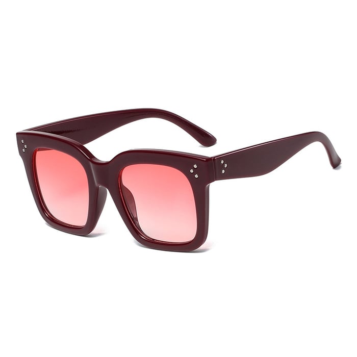 1 Paar schicke Damen-Sonnenbrille aus Kunststoff mit Farbverlauf der Trendy Series 