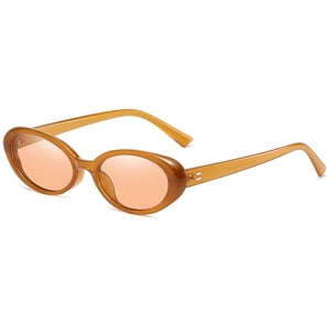 1 par de gafas de sol ovaladas de moda para mujer, de estilo diario, elegantes y de color h5 