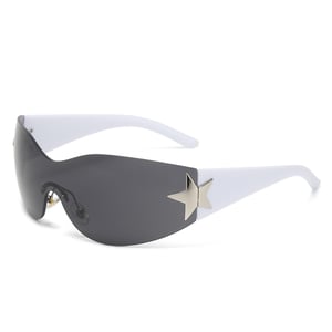 1 Paar Damen-Sonnenbrille aus Kunststoff im Farbverlauf der Modern Series Chic Star h5 