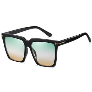 1 Paar stilvolle Serie Retro gemischte Farbe Kunststoff rechteckige Unisex Sonnenbrille h5 