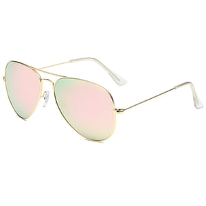 1 paire de lunettes de soleil simples en alliage de couleur unie pour femmes h5 