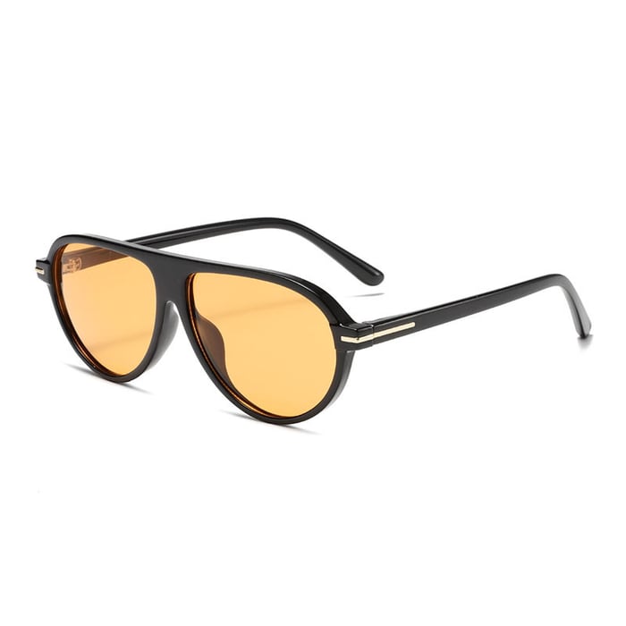 1 Pair Simple Series Daily Solid Color Plastic Women's Sunglasses 