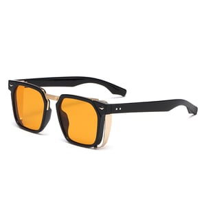 1 paire de lunettes de soleil simples en plastique de couleur unie pour femmes h5 