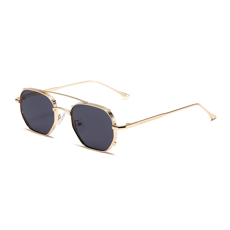 1 Pair Simple Series Daily Solid Color Alloy Women Sunglasses