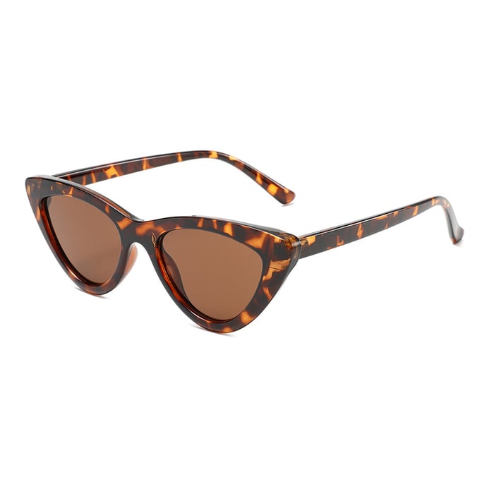 1 paire de lunettes de soleil simples en plastique de couleur unie pour femmes 