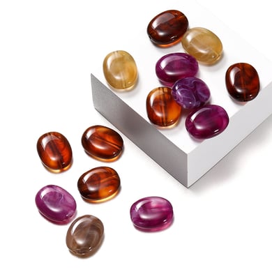 1 Paket DIY Daire Akrilik Takı Boncuğu h5 Resim2