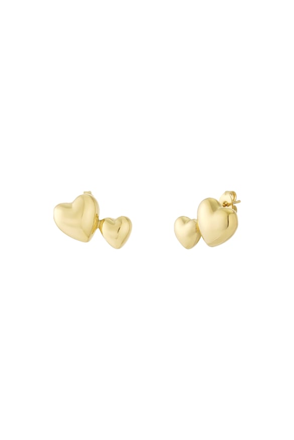 Edelstahl Ohrstecker Herz Casual Daily Simple Serie Damenschmuck 2