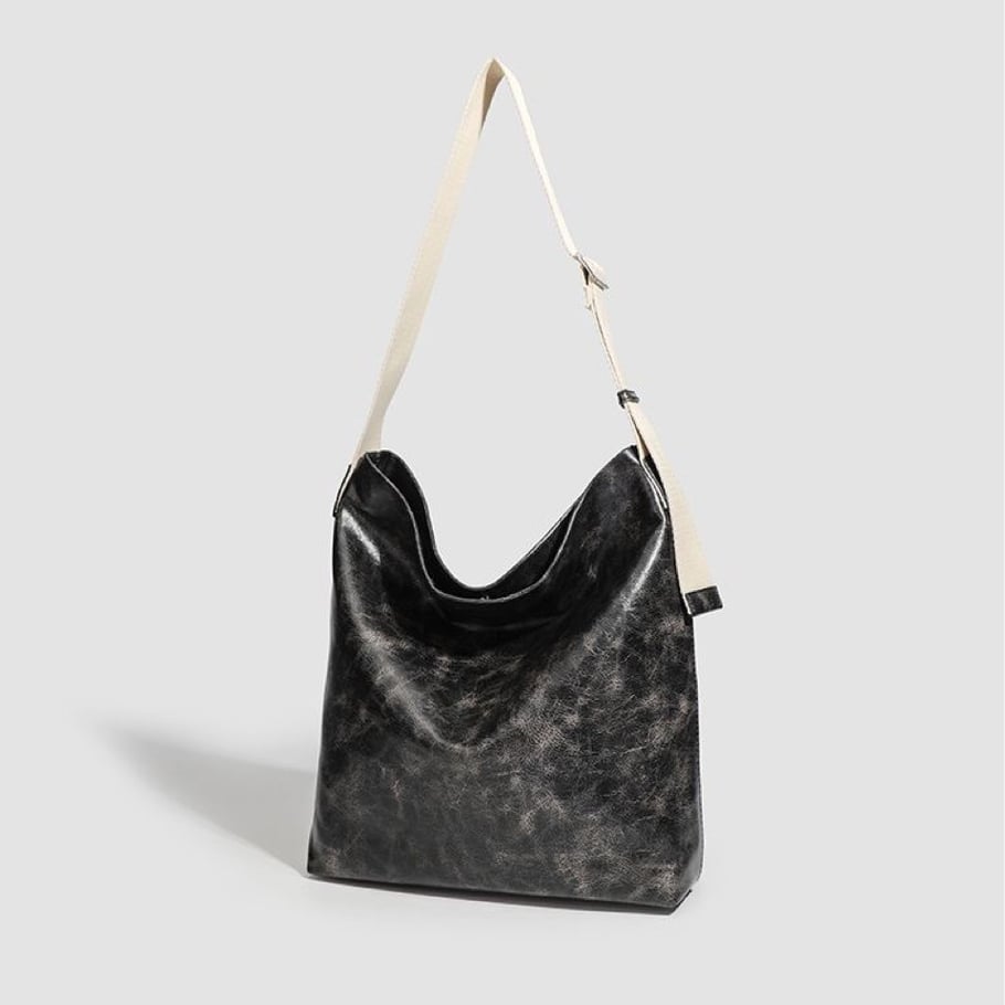 Borsa a tracolla da donna in PU di qualità premium, semplice e casual, in tinta unita, 1 pezzo 
