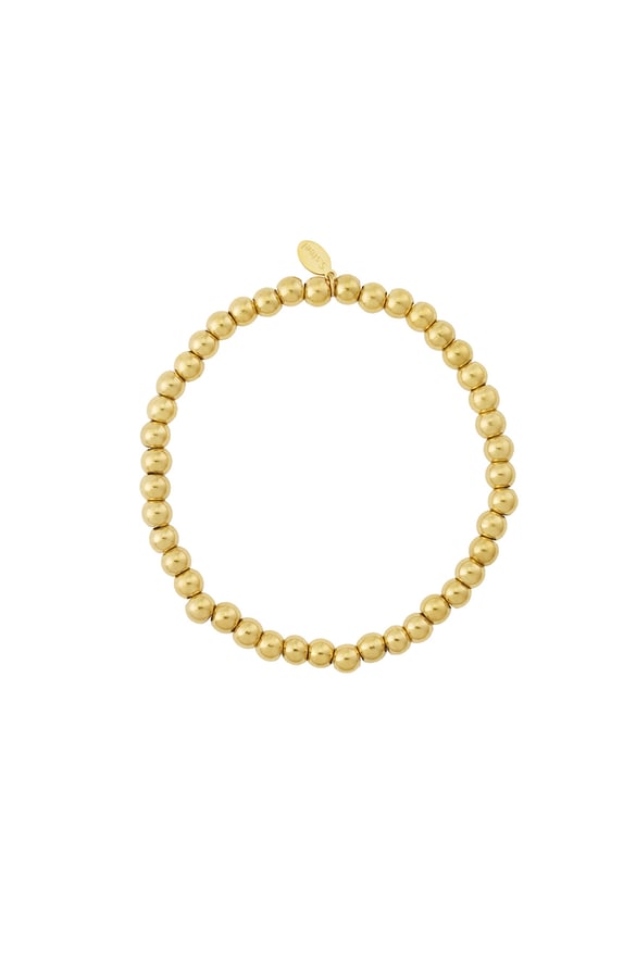 Pulseras de cuentas macizas de 5 mm
