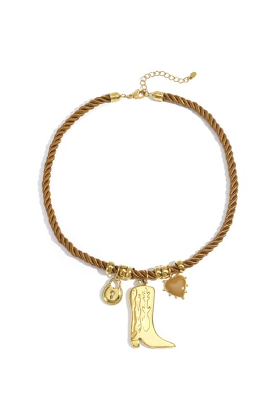 Collares colgantes de poliéster, botas, serie casual, diaria, sencilla, joyería para mujer. h5 