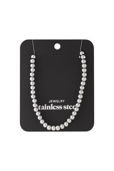 Collar de cuentas macizas de 6 mm h5 Imagen3
