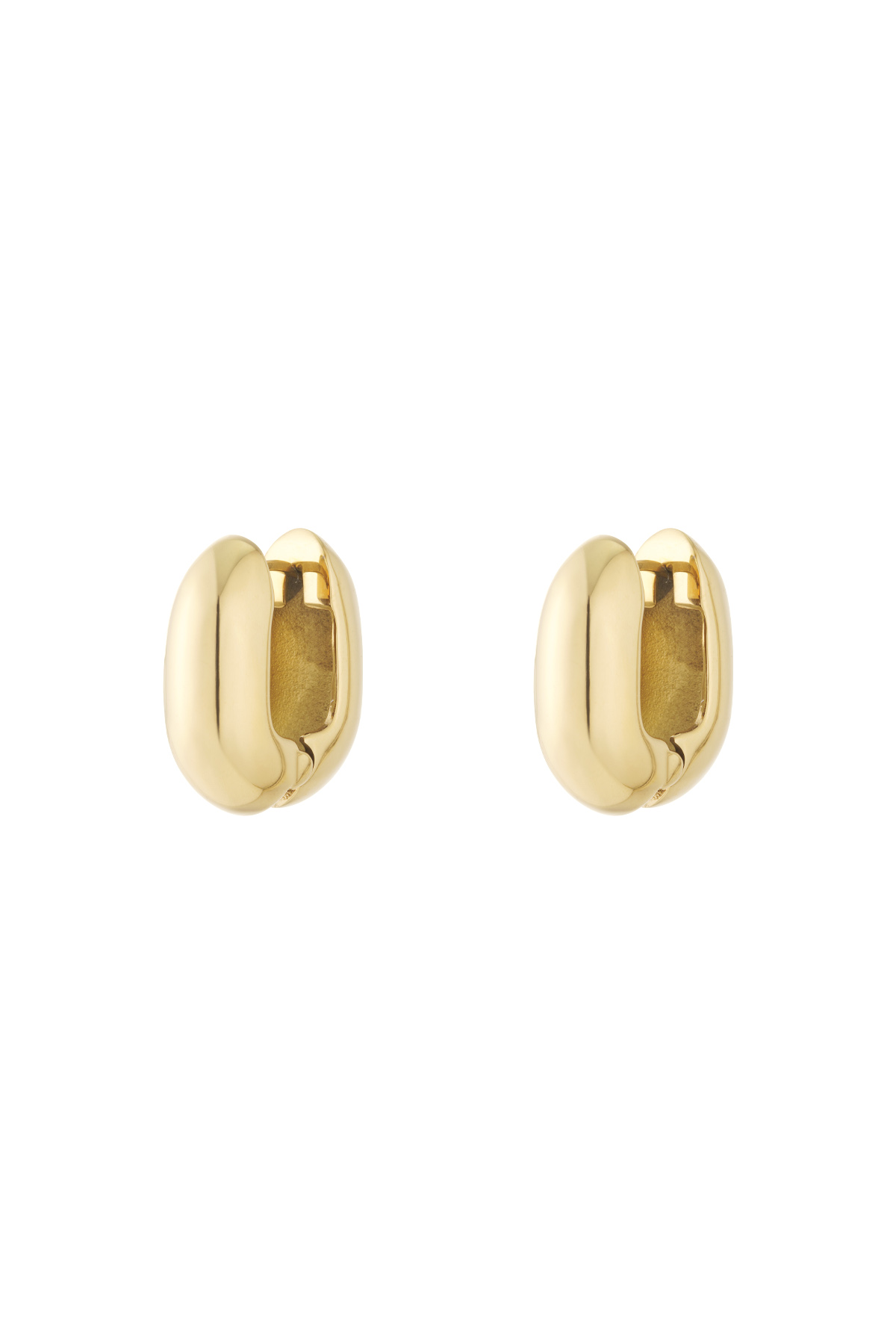 304S.steel Hoop Earrings Geometric Casual Daily Simple Series Women's jewelry