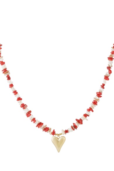 Collares colgantes de acero inoxidable Corazón Casual Diario Serie Simple Joyería de mujer h5 
