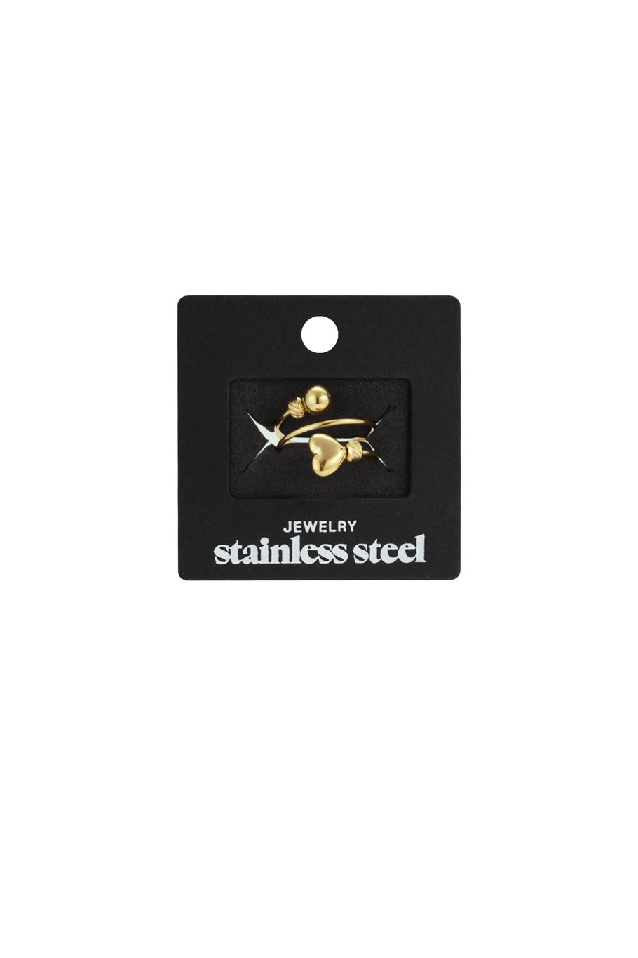 Stainless Steel Minimalist Rings Heart Casual Daily Simple Series Women's jewelry h5Picture3
