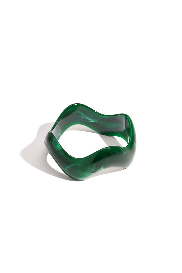 Bracelets en acrylique de forme irrégulière, série décontractée et simple pour femmes