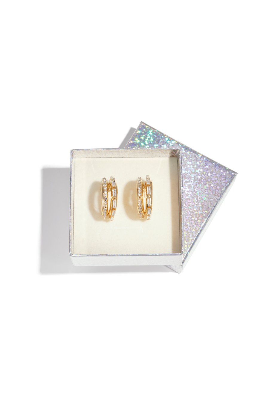 Boucles d'oreilles créoles en fer, élégantes, luxueuses, de Noël, pour femmes h5Image2