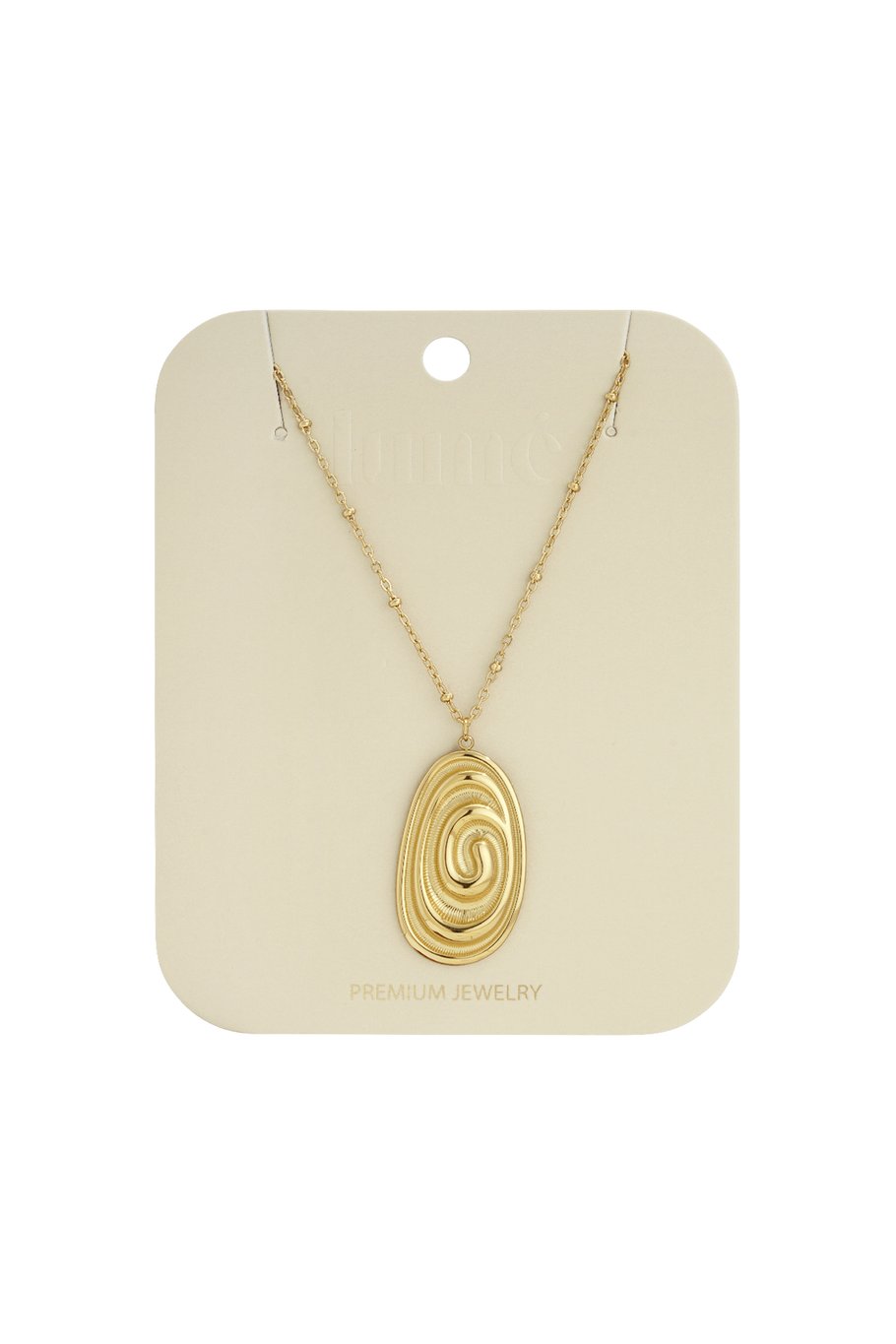 Collane lunghe in acciaio inossidabile di forma irregolare, casual, quotidiane, semplici, gioielli da donna h5Immagine4
