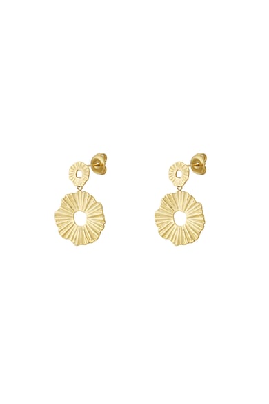 Sunburst Flower Earrings h5 