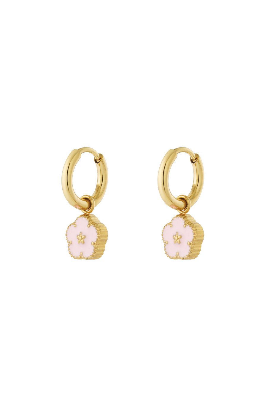 Mini pendientes de flores 