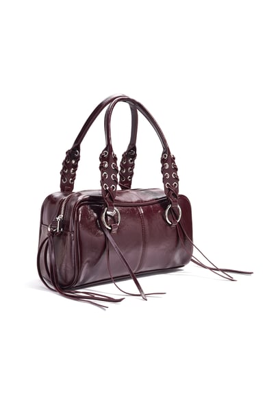 Bolsos de hombro con borlas retro de PU, accesorios diarios h5 Imagen3