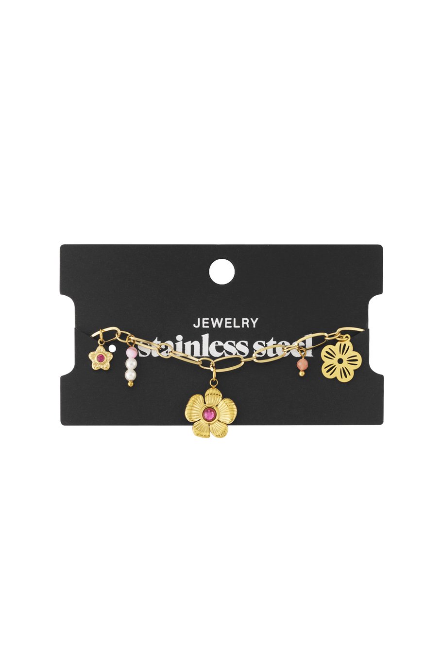Pulsera con dije de flores Imagen4