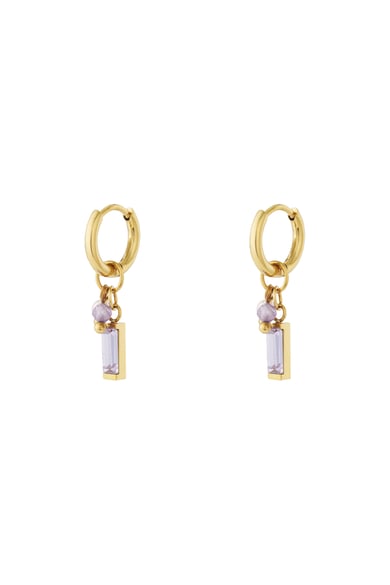 Boucles d&#39;oreilles pendantes en acier inoxydable, style géométrique, décontracté, quotidien h5 Image2