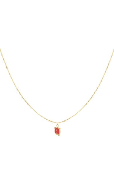 Edelstahl Anhänger Halsketten Blume Casual Täglich Einfache Serie Damen Schmuck h5 
