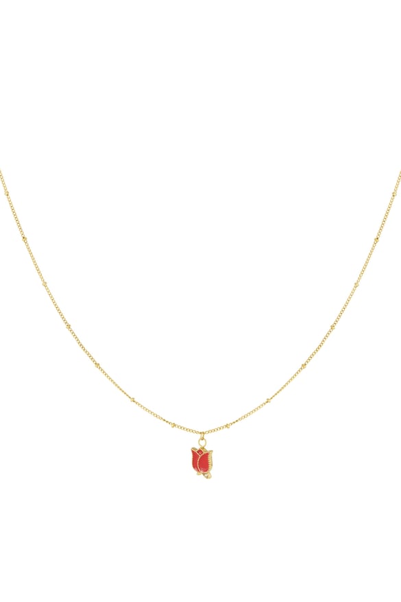 Edelstahl Anhänger Halsketten Blume Casual Täglich Einfache Serie Damen Schmuck