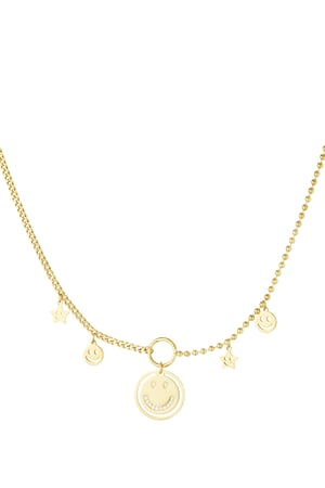 Light up the day necklace - Gold color h5 