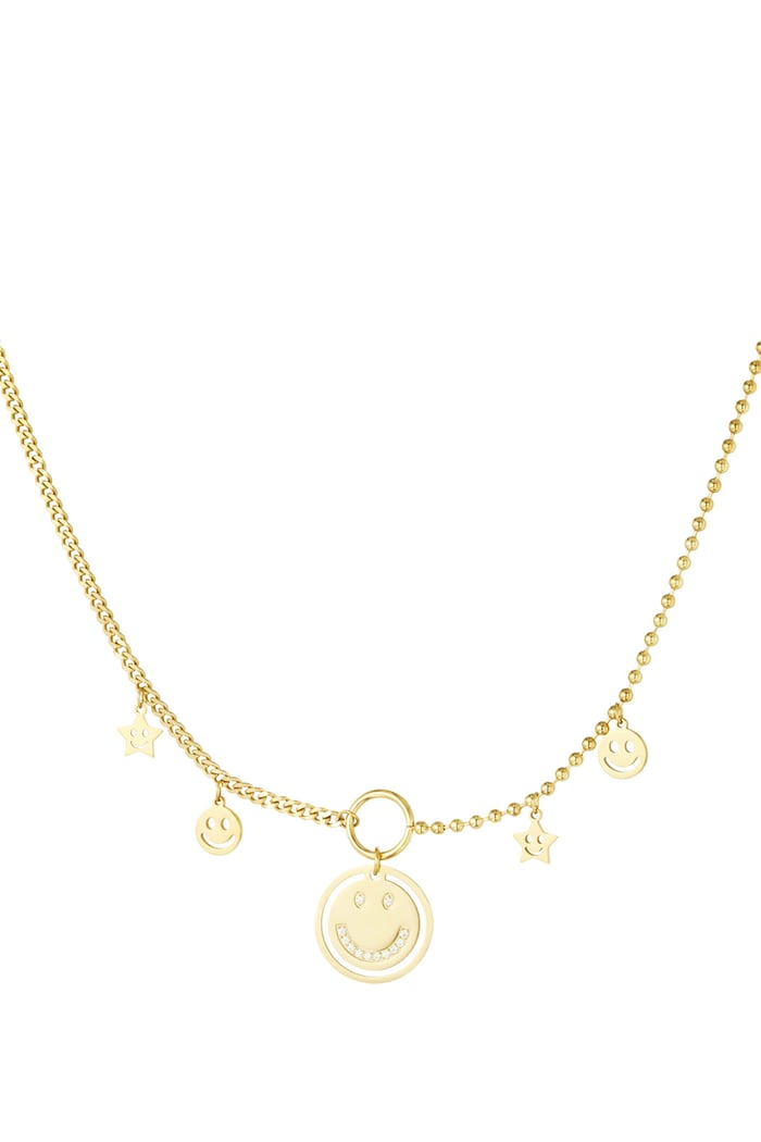 Light up the day necklace - Gold color 