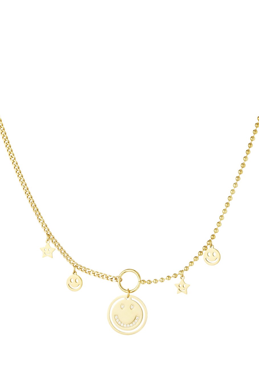 Halskette „Light Up The Day“ – Goldfarbe - Goldfarbefarbe