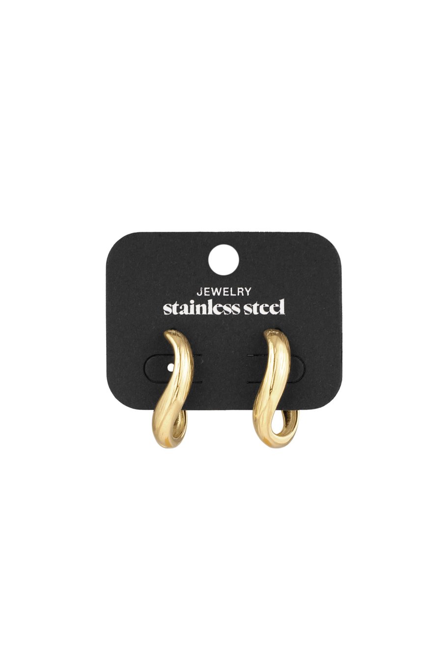 Twisted elegance earrings - Gold color Picture3